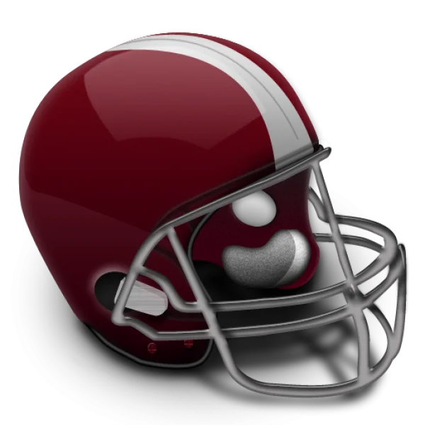 Maroon Football Helmet PNG Transparent Background