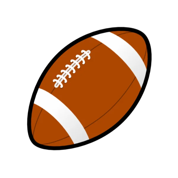Cartoon American Football PNG Transparent Background