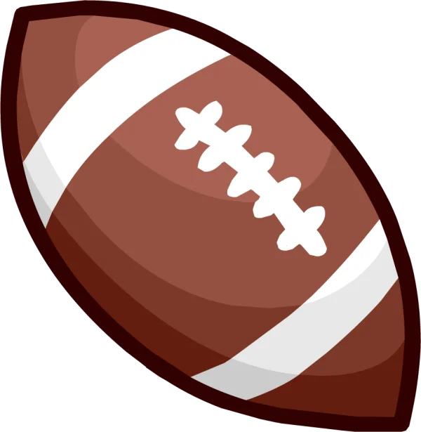 Cartoon American Football PNG Transparent Background