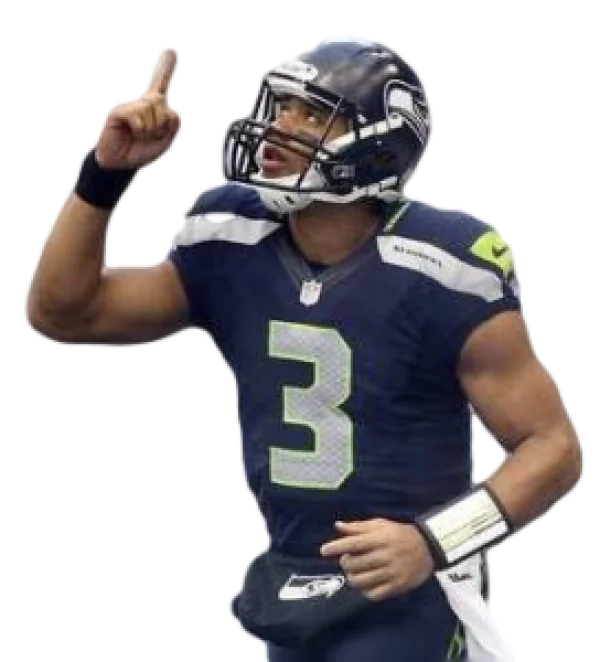 Russell Wilson Seahawks Player PNG Transparent