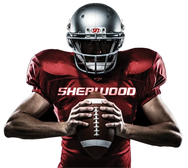 American Football Player Holding Ball PNG