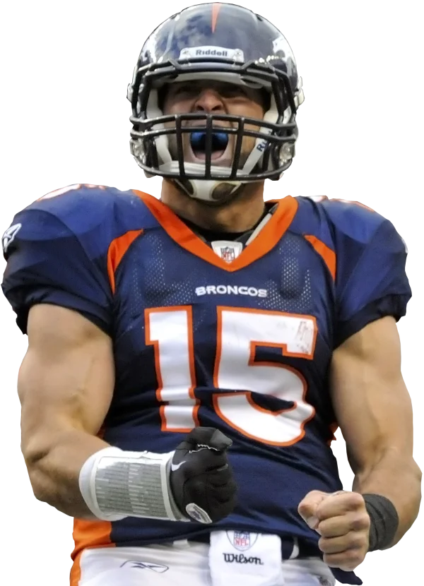 Tim Tebow Denver Broncos Celebration PNG