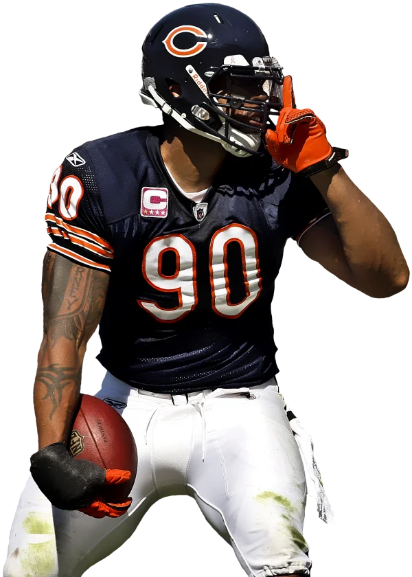 Chicago Bears Football Player #90 Transparent PNG