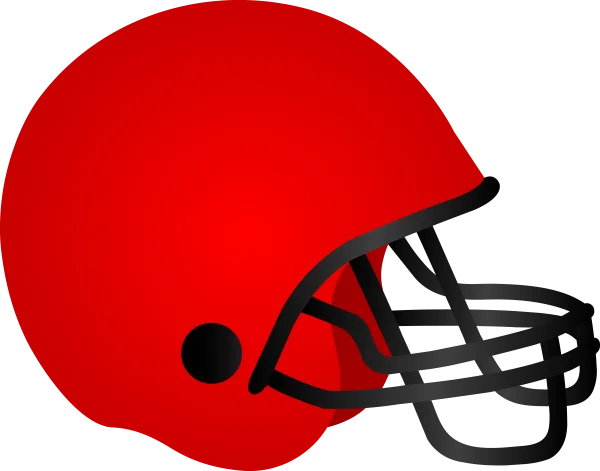 Red Football Helmet PNG Transparent