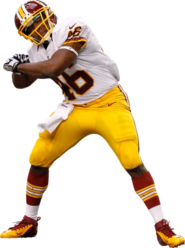 American Football Player in Action PNG