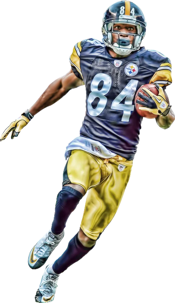 Pittsburgh Steelers Football Player Running PNG