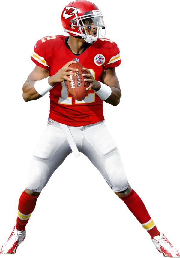 Football Player Quarterback Holding Ball Transparent PNG