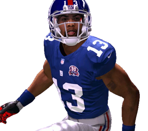 New York Giants NFL Player Number 13 PNG Transparent Background