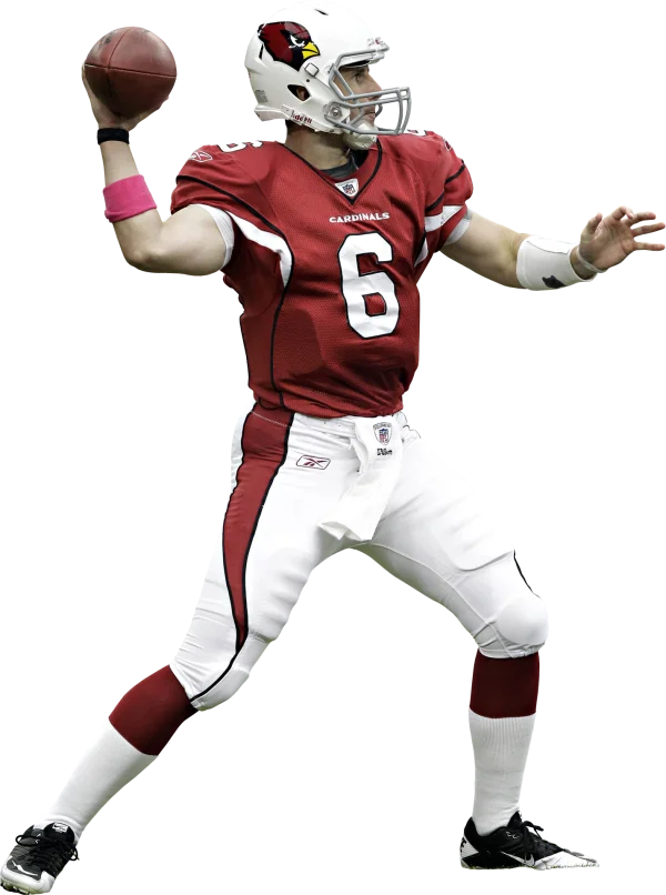 Arizona Cardinals Quarterback Throwing PNG Transparent Background