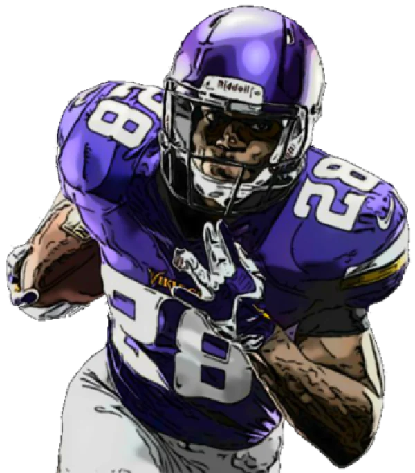 Minnesota Vikings Football Player 28 PNG Transparent