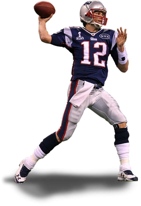 Tom Brady Throwing Football PNG