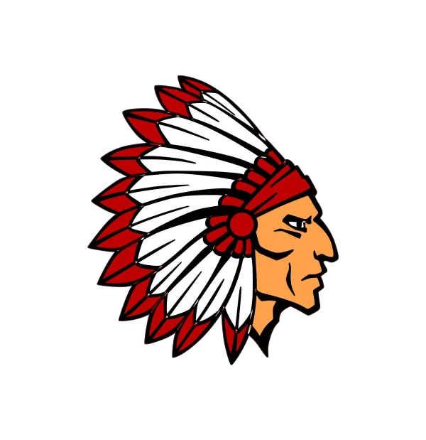 Native American Chief Head Logo PNG Transparent Background