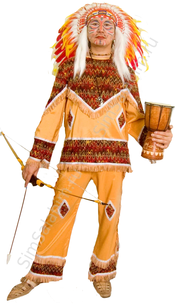 Native American Chief Costume PNG Transparent Background