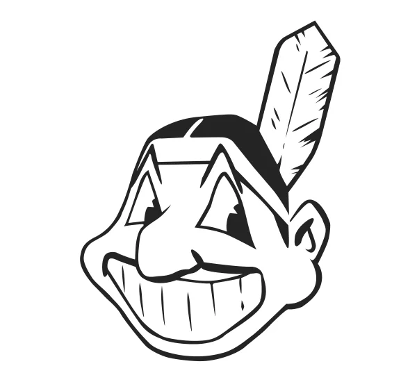 Chief Wahoo Cartoon Logo PNG Transparent