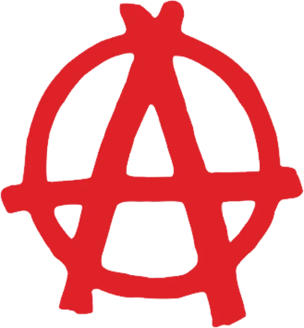 Red Anarchy Symbol PNG Transparent