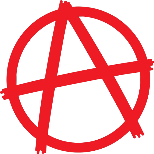Red Anarchy Symbol PNG Transparent