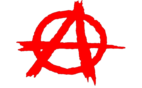 Red Anarchy Symbol PNG Transparent Background