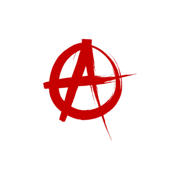 Red Anarchy Symbol PNG Transparent Background