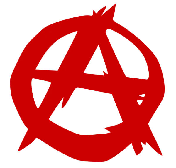 Red Anarchy Symbol PNG Transparent Background