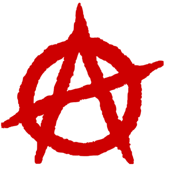 Red Anarchy Symbol PNG Transparent Background