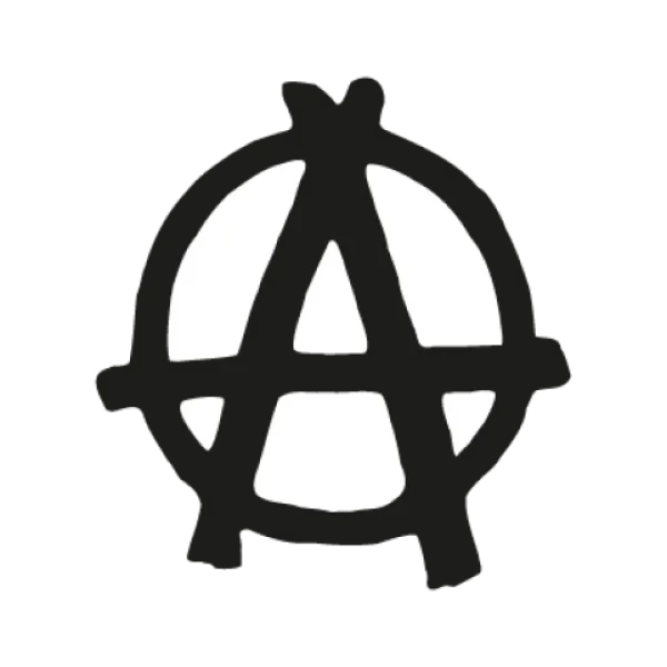 Grunge Anarchy Symbol PNG Transparent