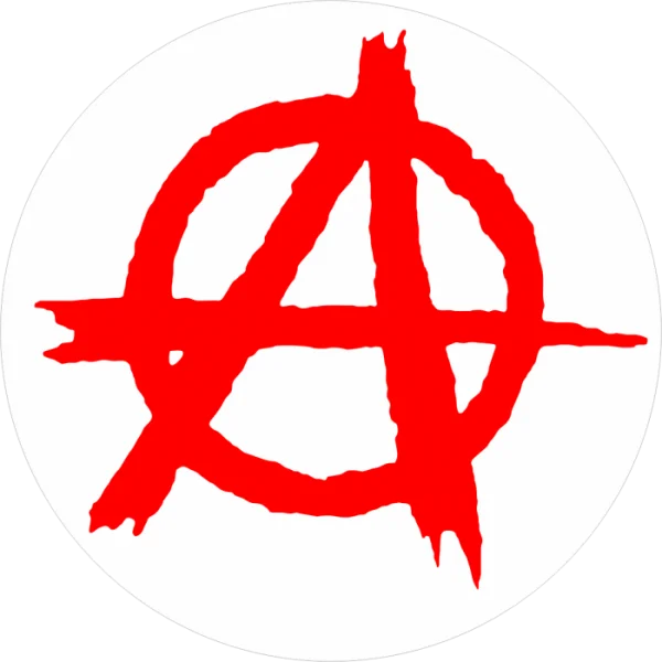 Red Anarchy Symbol PNG Transparent Background