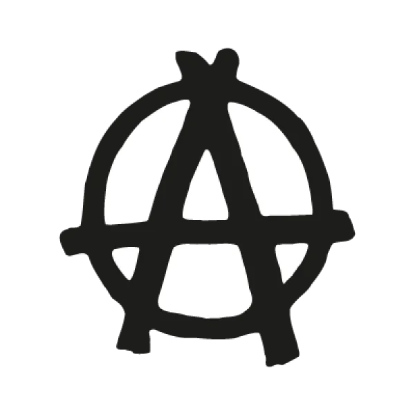 Black Anarchy Symbol PNG Transparent