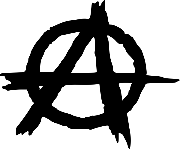 Grunge Anarchy Symbol PNG Transparent