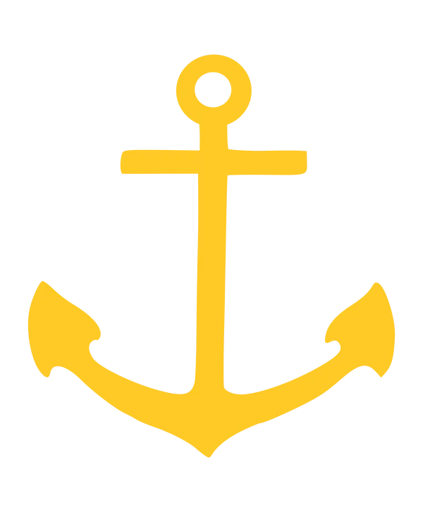 Yellow Anchor PNG Transparent Background