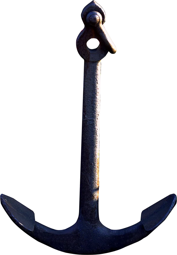 Old Rusty Ship Anchor PNG Transparent Background