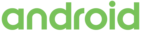 Android Logo Green Wordmark PNG Transparent