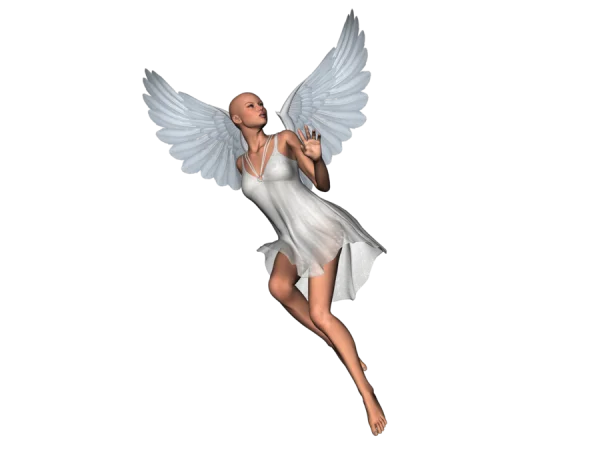 Flying Angel Woman PNG Transparent Background