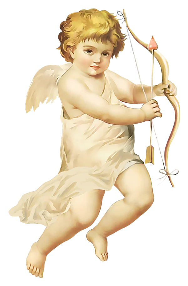 Cupid with Bow and Arrow PNG Transparent Background