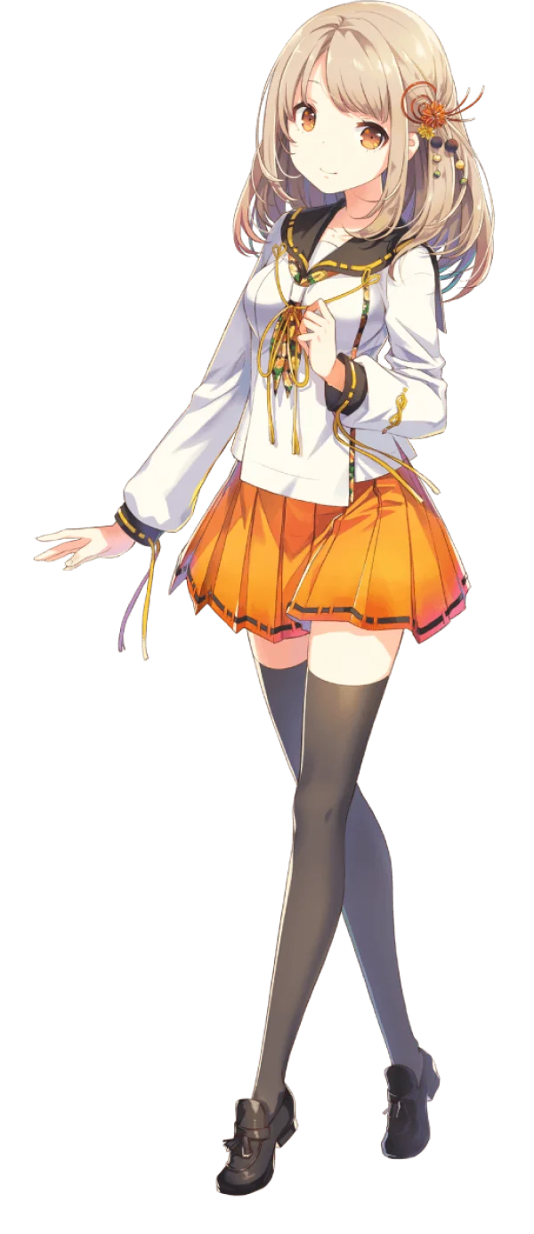 Anime School Girl Smiling Transparent PNG