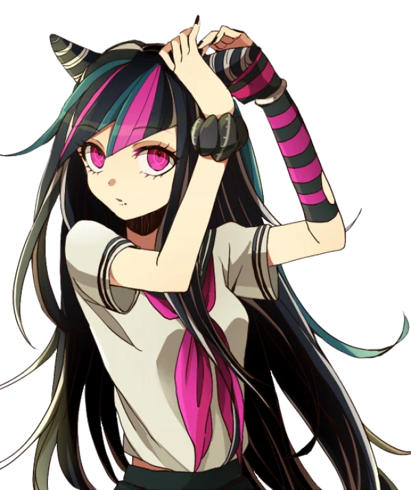 Anime Girl with Pink Hair and Cat Ears Transparent PNG