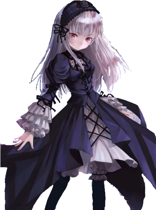 Gothic Anime Girl PNG Transparent Background
