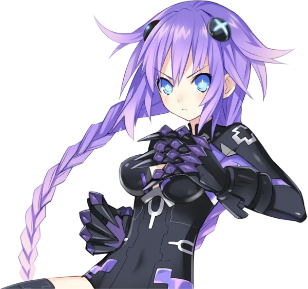 Purple Heart Neptune Anime Character PNG