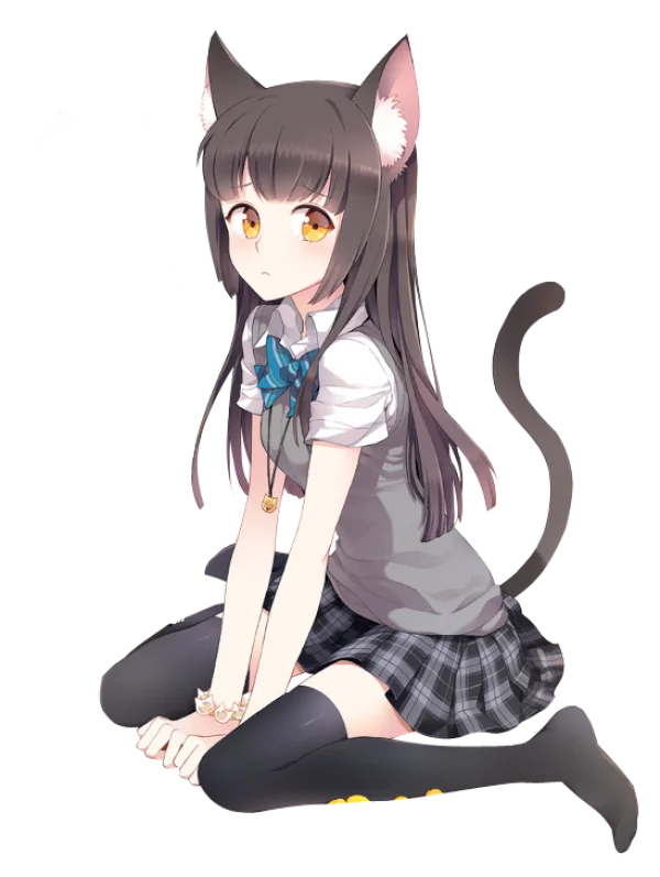 Anime Neko Girl Transparent PNG