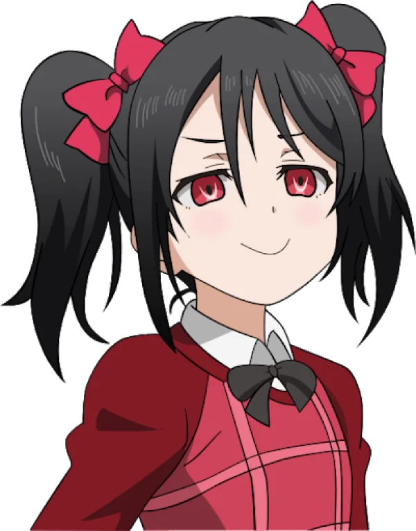 Nico Yazawa Smug Face Anime Girl PNG Transparent