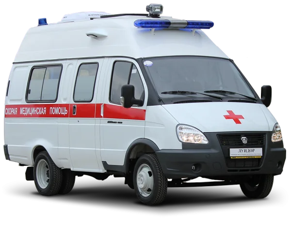 White Ambulance Van PNG Transparent Background