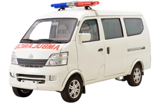 White Ambulance Van PNG Transparent Background