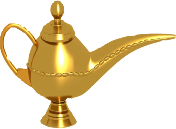 Golden Genie Lamp Transparent PNG