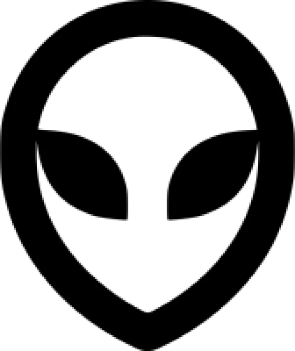 Alien Head Outline Icon PNG