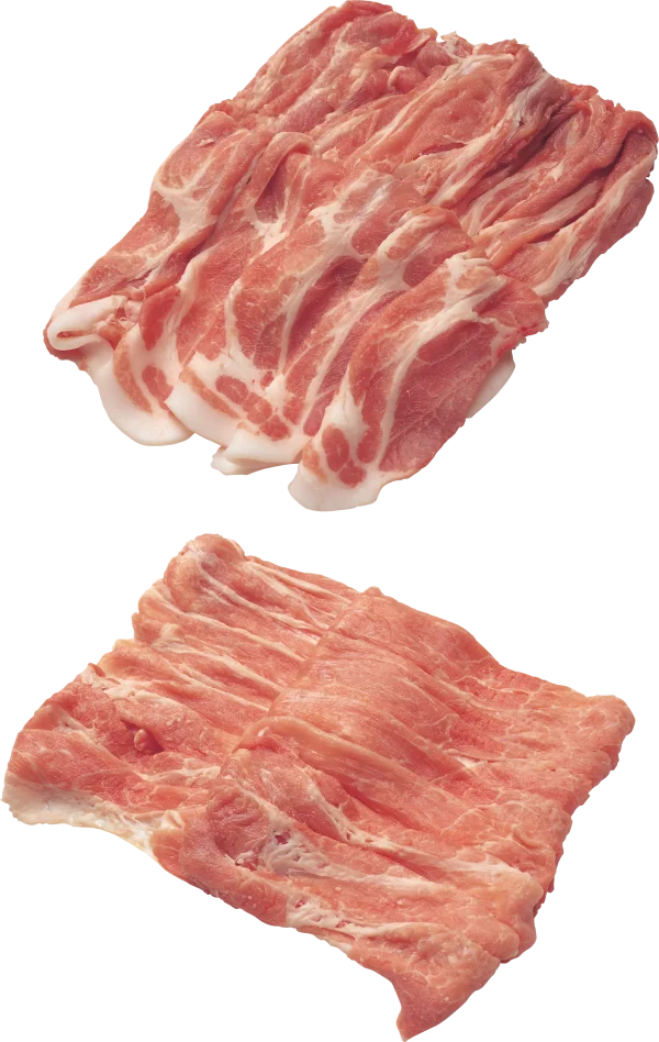 Fresh Sliced Pork Belly PNG Transparent Background