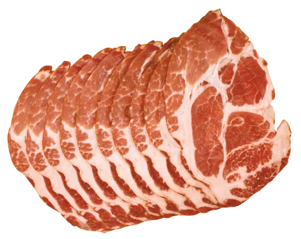 Sliced Pork Meat PNG Transparent Background