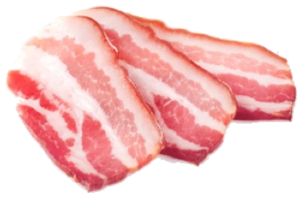 Raw Bacon Slices PNG Transparent Background
