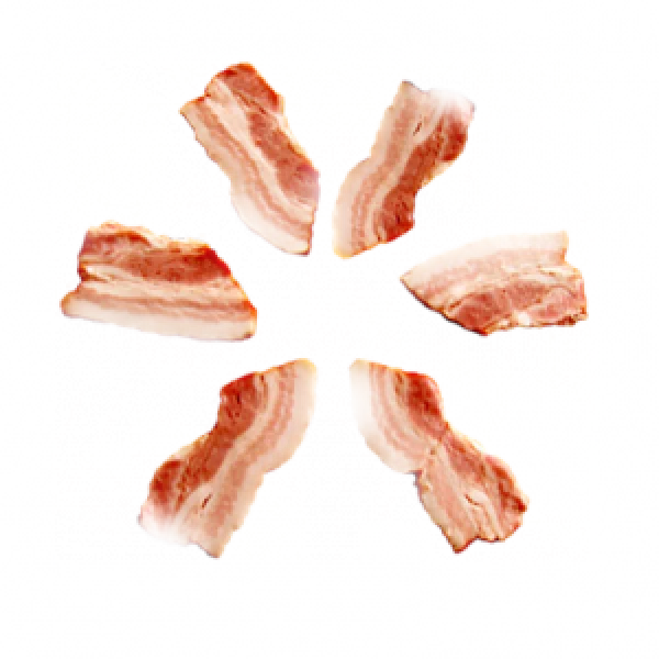 Raw Bacon Slices PNG Transparent Background