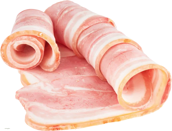 Rolled Bacon Slices PNG Transparent Background