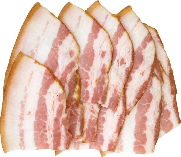 Sliced Bacon PNG Transparent Background