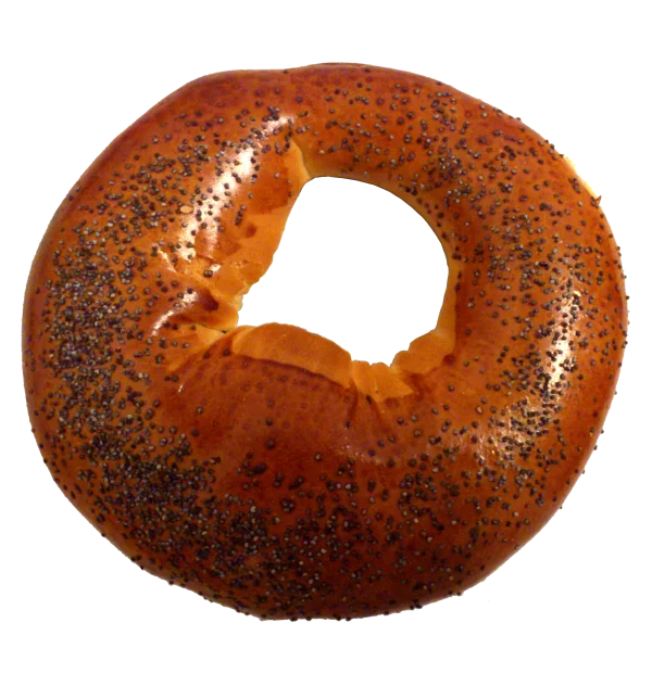 Poppy Seed Bagel PNG Transparent Background